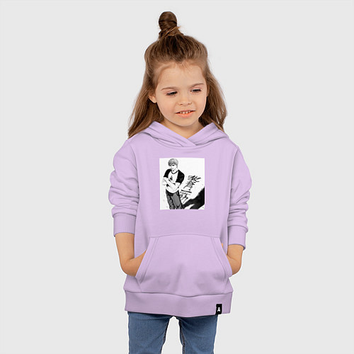 Детская толстовка-худи Эйкити Онидзука учитель / Лаванда – фото 4