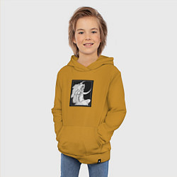 Толстовка детская хлопковая Принцесса Сан, цвет: горчичный — фото 2