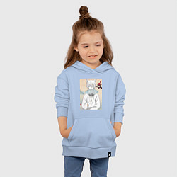 Толстовка детская хлопковая Очень приятно Бог Томоэ, цвет: мягкое небо — фото 2