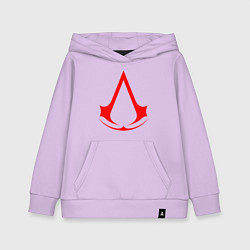 Толстовка детская хлопковая Red logo of assassins, цвет: лаванда