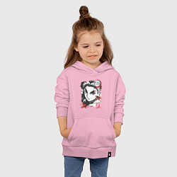 Толстовка детская хлопковая Клинок рассекающий демонов Ренгоку demon slayer, цвет: светло-розовый — фото 2
