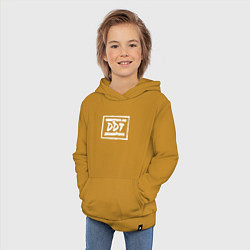 Толстовка детская хлопковая ДДТ - рок группа, цвет: горчичный — фото 2