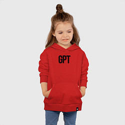 Толстовка детская хлопковая GPT, цвет: красный — фото 2