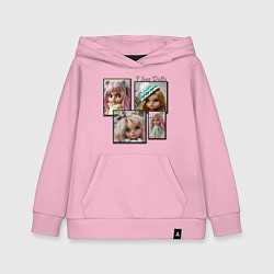 Толстовка детская хлопковая Люблю кукол, цвет: светло-розовый