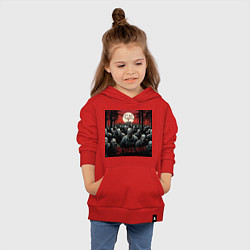 Толстовка детская хлопковая Эпидемия - скелеты в шкафу, цвет: красный — фото 2
