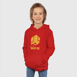 Толстовка детская хлопковая Vault boy like print, цвет: красный — фото 2
