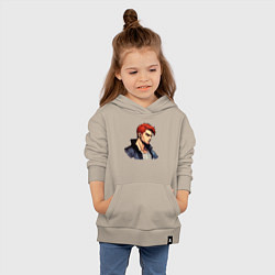 Толстовка детская хлопковая Красный герой, цвет: миндальный — фото 2