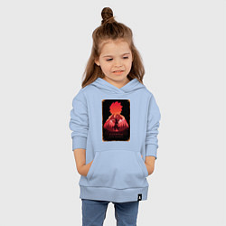 Толстовка детская хлопковая Хвост Феи Нацу Драгнил, цвет: мягкое небо — фото 2