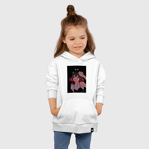 Детская толстовка-худи Чёрный клевер неро / Белый – фото 4