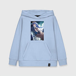 Толстовка детская хлопковая Реинкарнация безработного Рокси Мигурдия и спасите, цвет: мягкое небо