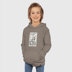 Толстовка детская хлопковая Девятые врата In vain Люцифер LCF, цвет: утренний латте — фото 2