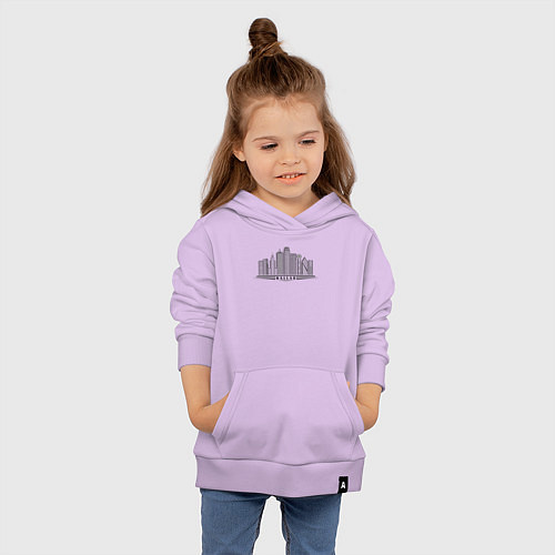 Детская толстовка-худи Город Даллас / Лаванда – фото 4