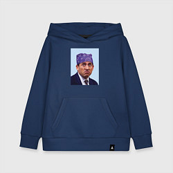 Толстовка детская хлопковая Michael Scott - Prison mike the office meme, цвет: тёмно-синий