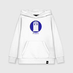 Детская толстовка-худи Tardis police