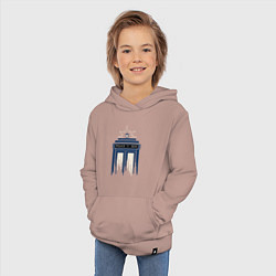 Толстовка детская хлопковая Light tardis, цвет: пыльно-розовый — фото 2