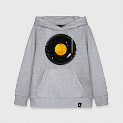 Детская толстовка-худи Космос в виде виниловой пластинки
