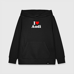 Детская толстовка-худи I love Audi