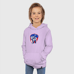 Толстовка детская хлопковая Elephant USA, цвет: лаванда — фото 2