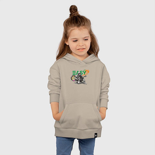 Детская толстовка-худи Химик-гитарист / Миндальный – фото 4