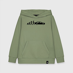 Толстовка детская хлопковая БМВ эволюция, цвет: авокадо