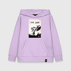 Толстовка детская хлопковая Тхэквондо боец, цвет: лаванда