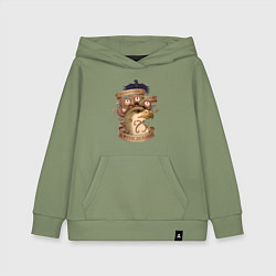 Толстовка детская хлопковая Злобоглазы и Рухи, цвет: авокадо
