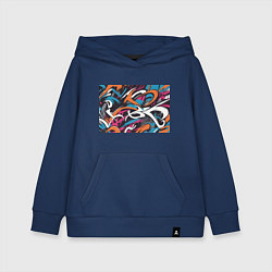 Детская толстовка-худи Граффити абстракция