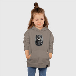Толстовка детская хлопковая Viking cat, цвет: утренний латте — фото 2