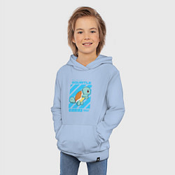 Толстовка детская хлопковая Покемоны Сквиртл Squirtle, цвет: мягкое небо — фото 2