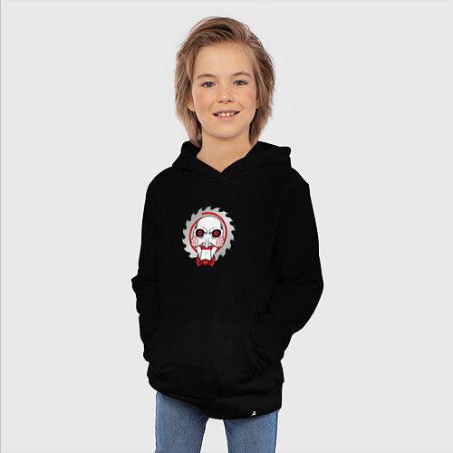 Детская толстовка-худи Billy the Puppet / Черный – фото 3