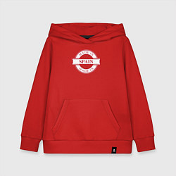 Толстовка детская хлопковая Сделано в Испании, цвет: красный