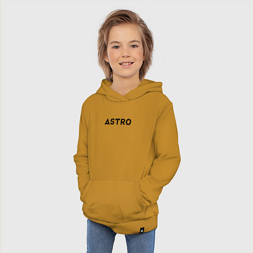 Детская толстовка-худи Astro / Горчичный – фото 3