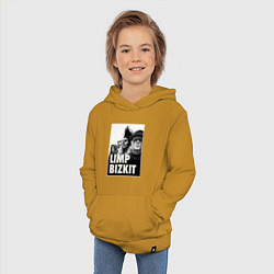 Толстовка детская хлопковая Limp Bizkit all, цвет: горчичный — фото 2