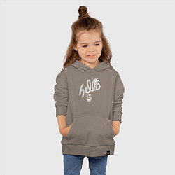 Толстовка детская хлопковая Hello - caramel cane, цвет: утренний латте — фото 2