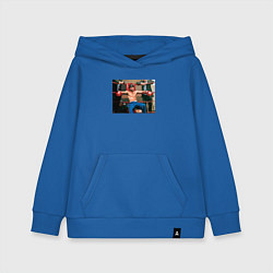 Толстовка детская хлопковая Большой куш Брэд Питт, цвет: синий