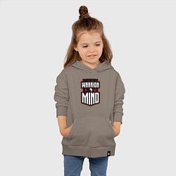 Толстовка детская хлопковая Дзюдо - разум воина, цвет: утренний латте — фото 2