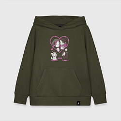 Толстовка детская хлопковая NANA Нана Коматсу и Осаки, цвет: хаки