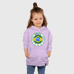Толстовка детская хлопковая Brazil 2014, цвет: лаванда — фото 2