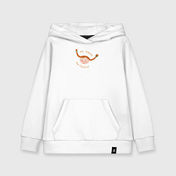 Толстовка детская хлопковая Би Пеппи, цвет: белый