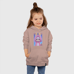 Толстовка детская хлопковая Nanachi in the pajama, цвет: пыльно-розовый — фото 2