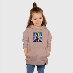 Толстовка детская хлопковая Venom-Homer - collaboration, цвет: пыльно-розовый — фото 2