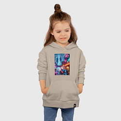 Толстовка детская хлопковая Counter Strike 2 - metropolis, цвет: миндальный — фото 2