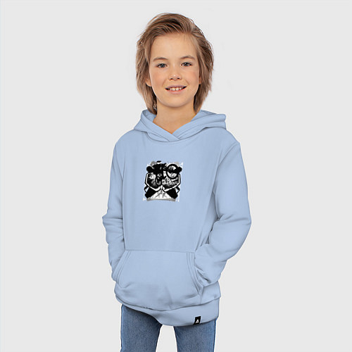 Детская толстовка-худи Лесные райдеры / Мягкое небо – фото 3