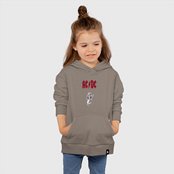 Толстовка детская хлопковая AcDc - roook фильтр amaro, цвет: утренний латте — фото 2