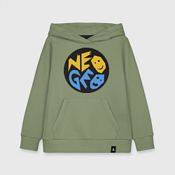 Толстовка детская хлопковая Neo geo logo, цвет: авокадо