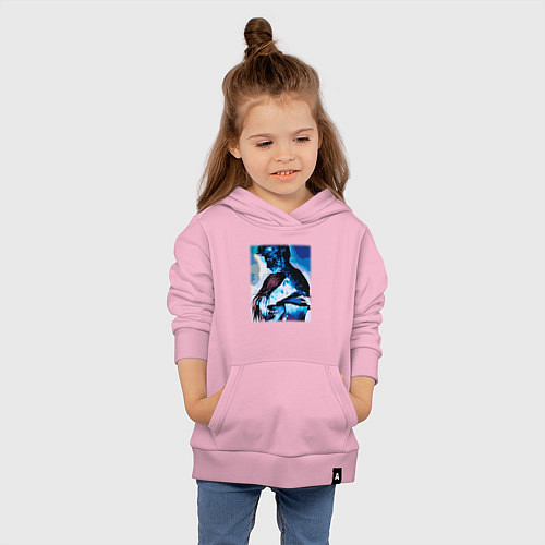 Детская толстовка-худи Ты мой космос / Светло-розовый – фото 4