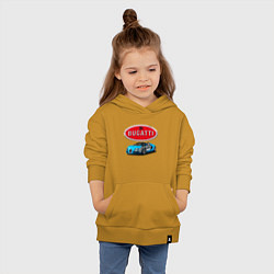 Толстовка детская хлопковая Bugatti - motorsport, цвет: горчичный — фото 2