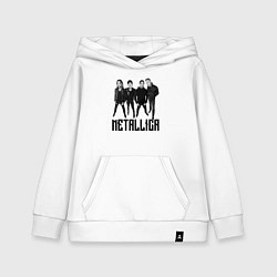Толстовка детская хлопковая Metallica - cool guys, цвет: белый