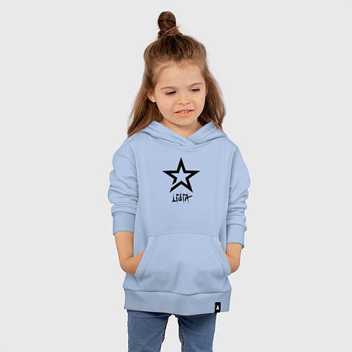 Детская толстовка-худи Lidia - star / Мягкое небо – фото 4