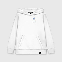 Толстовка детская хлопковая Wolf Chan in pocket, цвет: белый